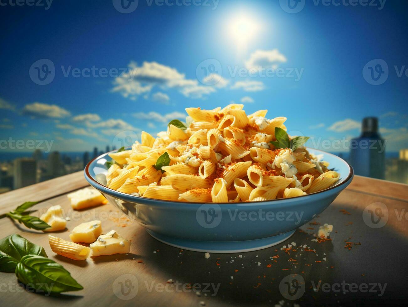 ai generiert köstlich Italienisch Pasta Essen Foto