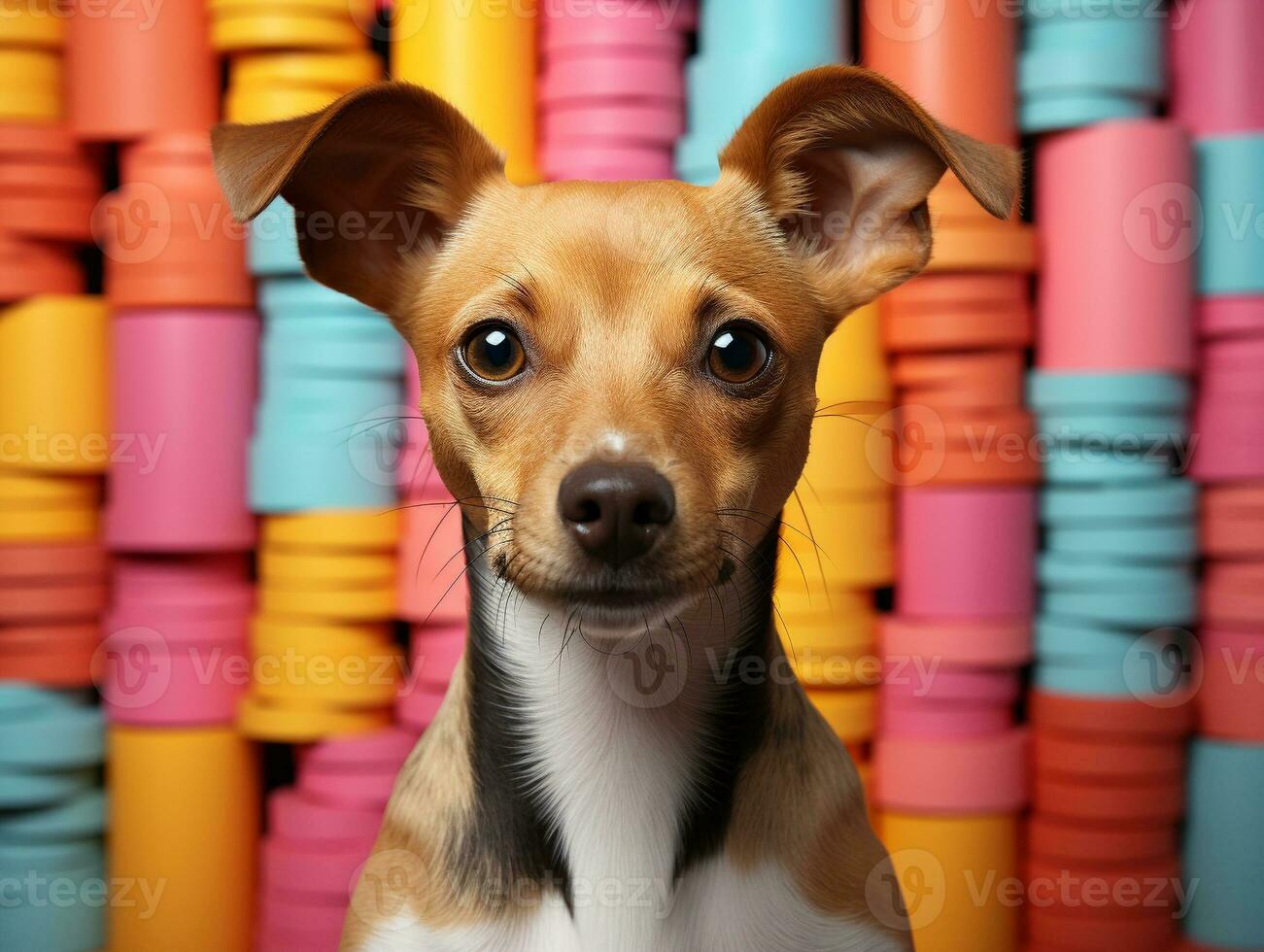 ai generiert süß Süss Haustier Hund Foto