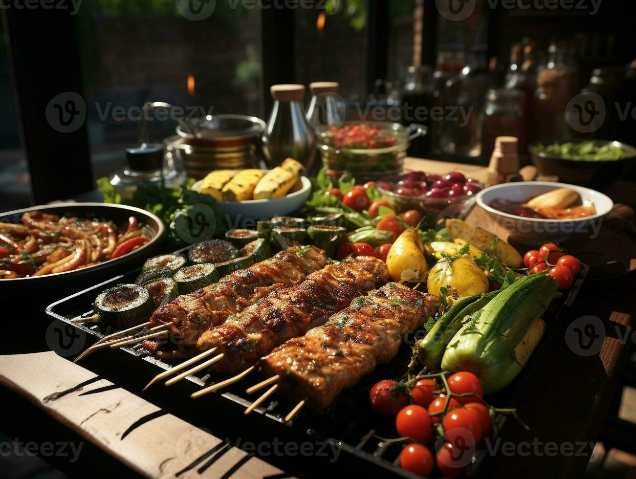 ai generiert Grill Steak Essen Foto