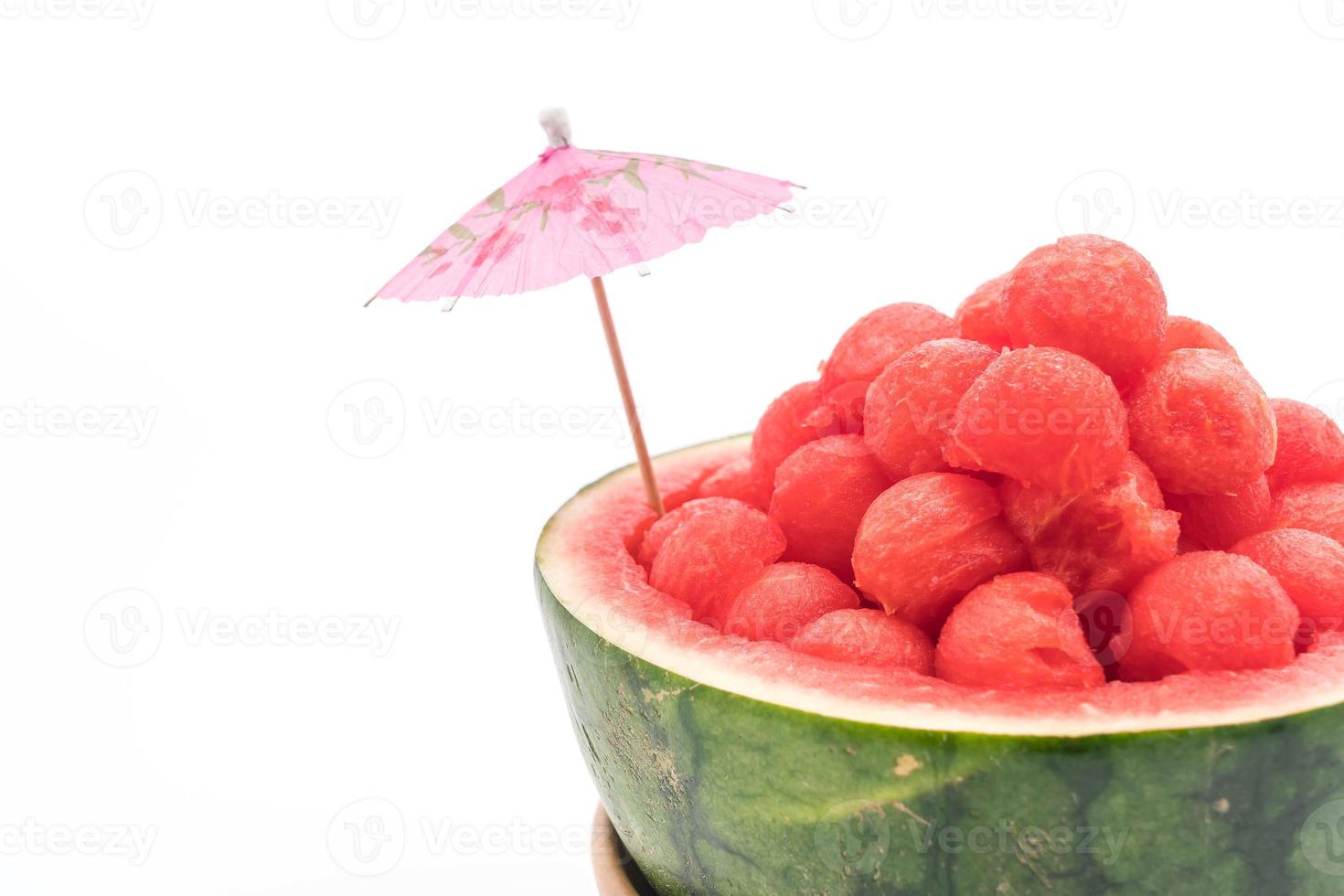 frische Wassermelone auf weißem Hintergrund foto