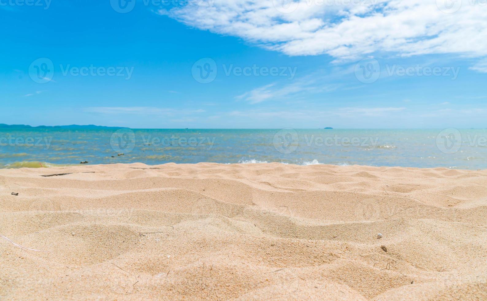 leerer See- und Strandhintergrund foto