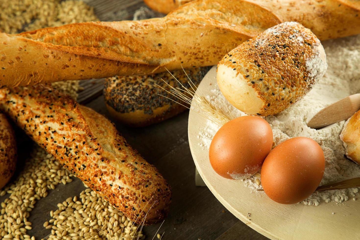 leckeres frisches Brot-Food-Konzept foto