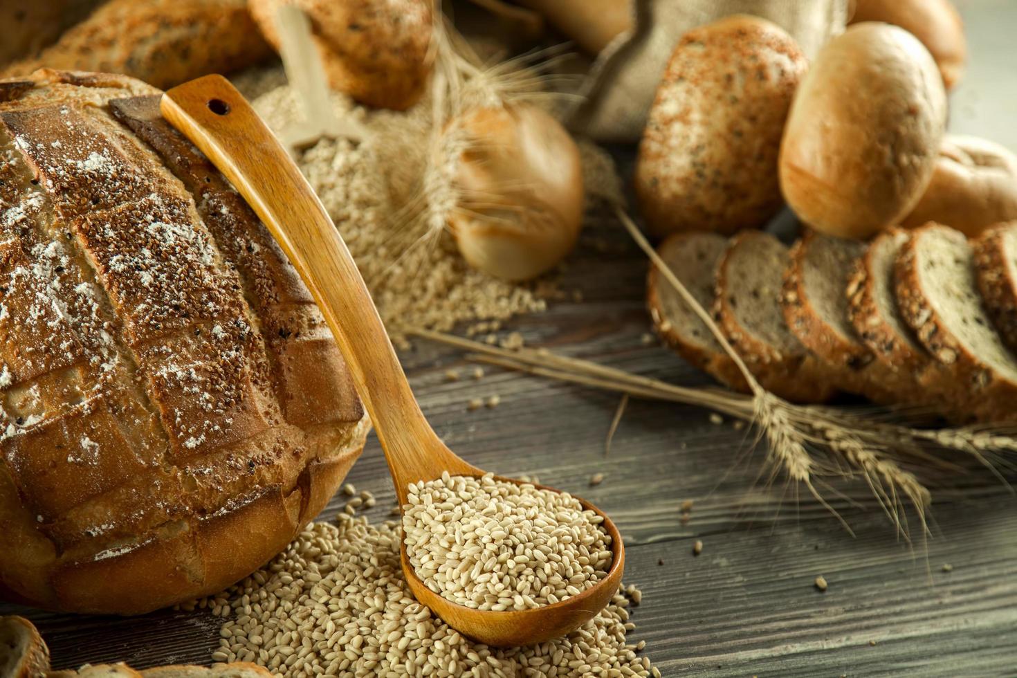 leckeres frisches Brot-Food-Konzept foto