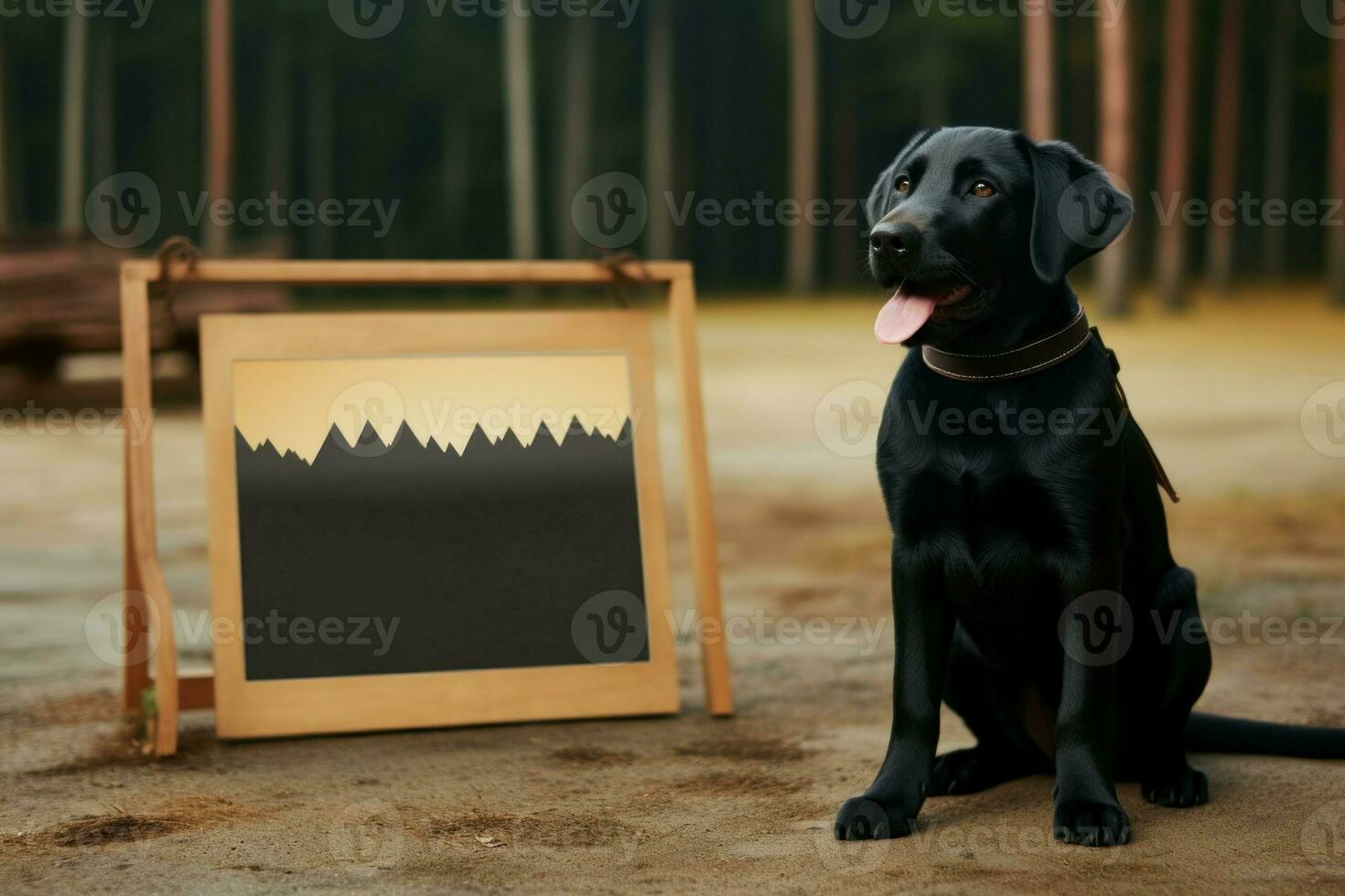 einnehmend Hund Ausbildung. generieren ai foto