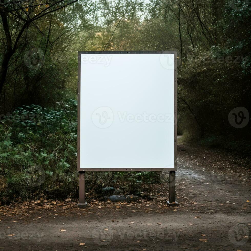 Straße Plakatwand Attrappe, Lehrmodell, Simulation, ai generativ foto