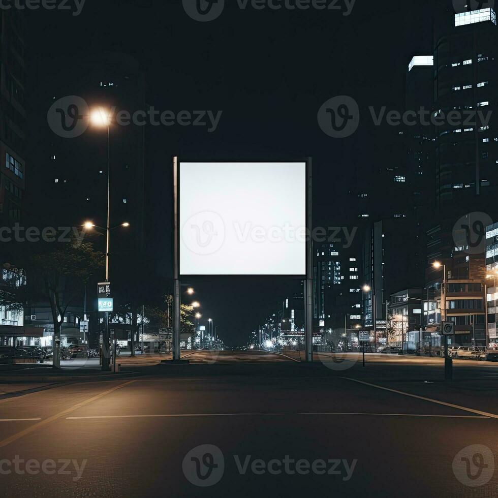 Straße Plakatwand Attrappe, Lehrmodell, Simulation, ai generativ foto