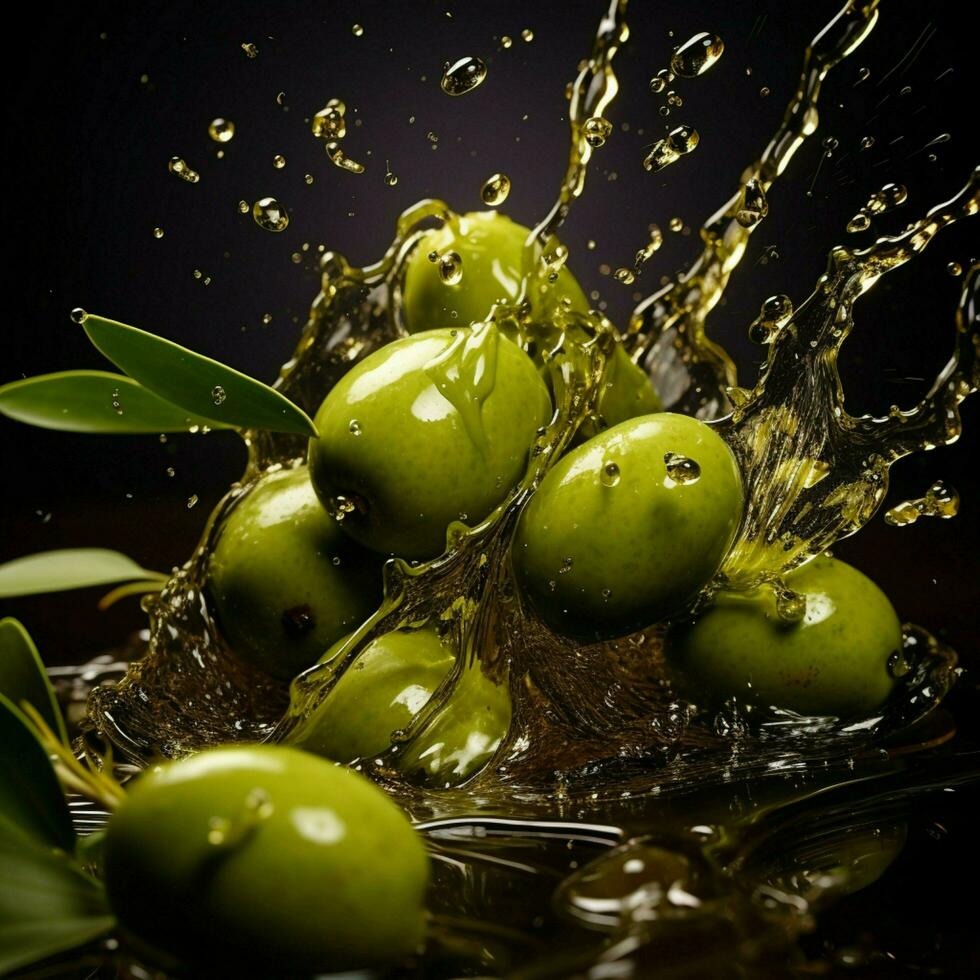 Olive Farbe Spritzen foto