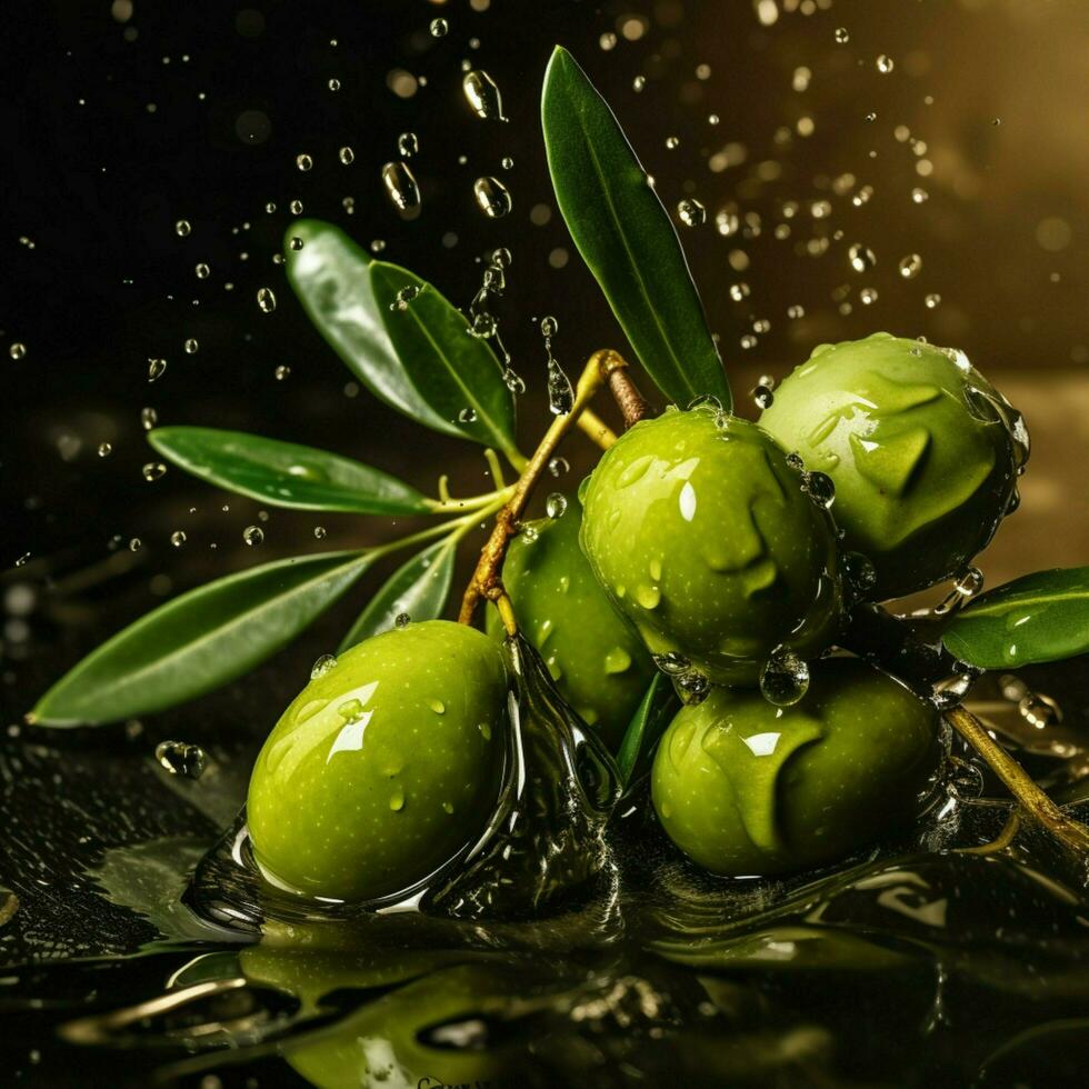 Olive Farbe Spritzen foto