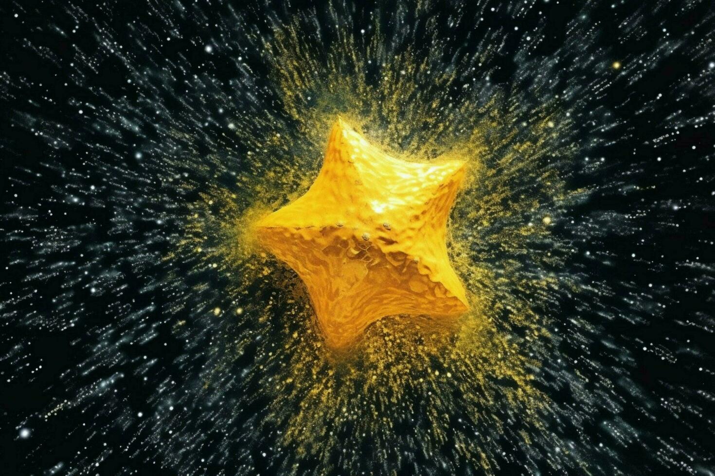 ein brillant Gelb Star dominiert das Himmel foto