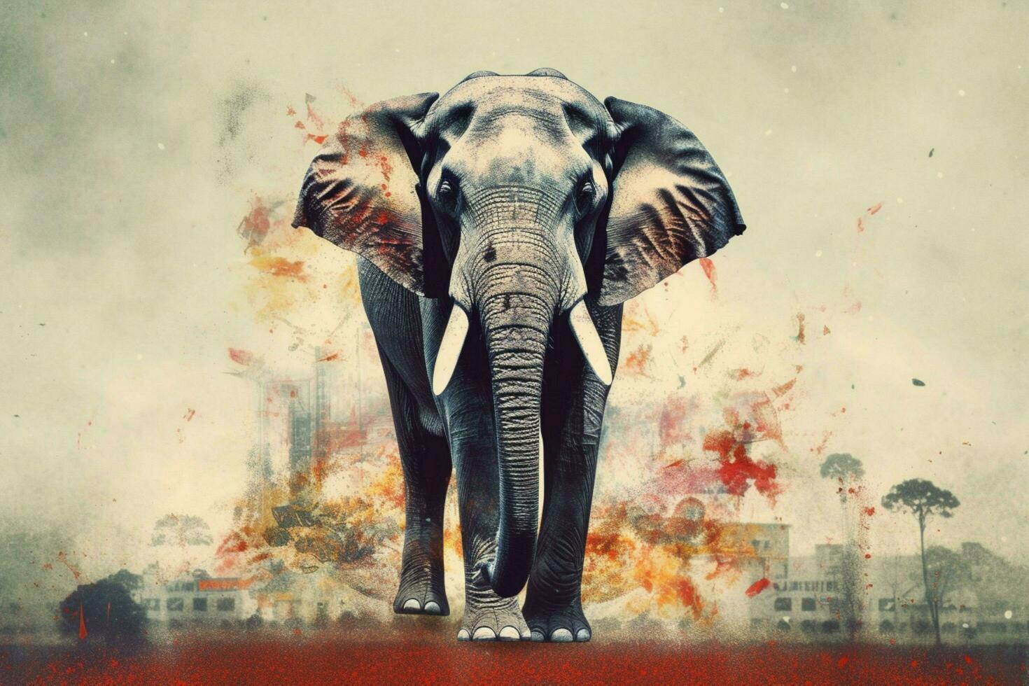 ein Poster Das sagt Elefanten es foto