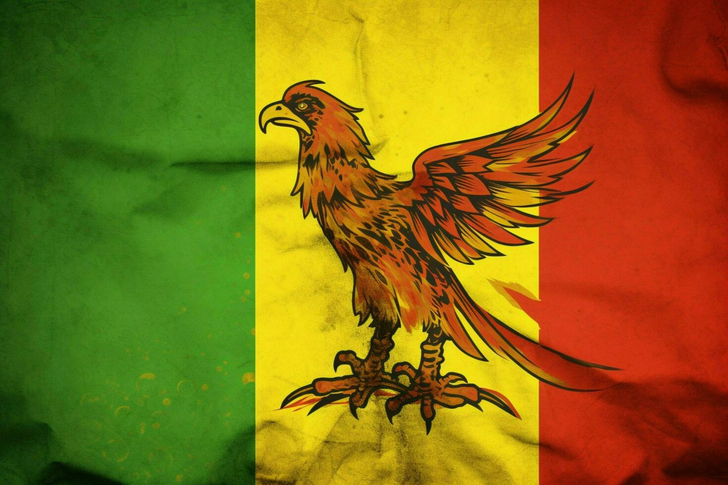 Flagge Hintergrund von Guinea foto