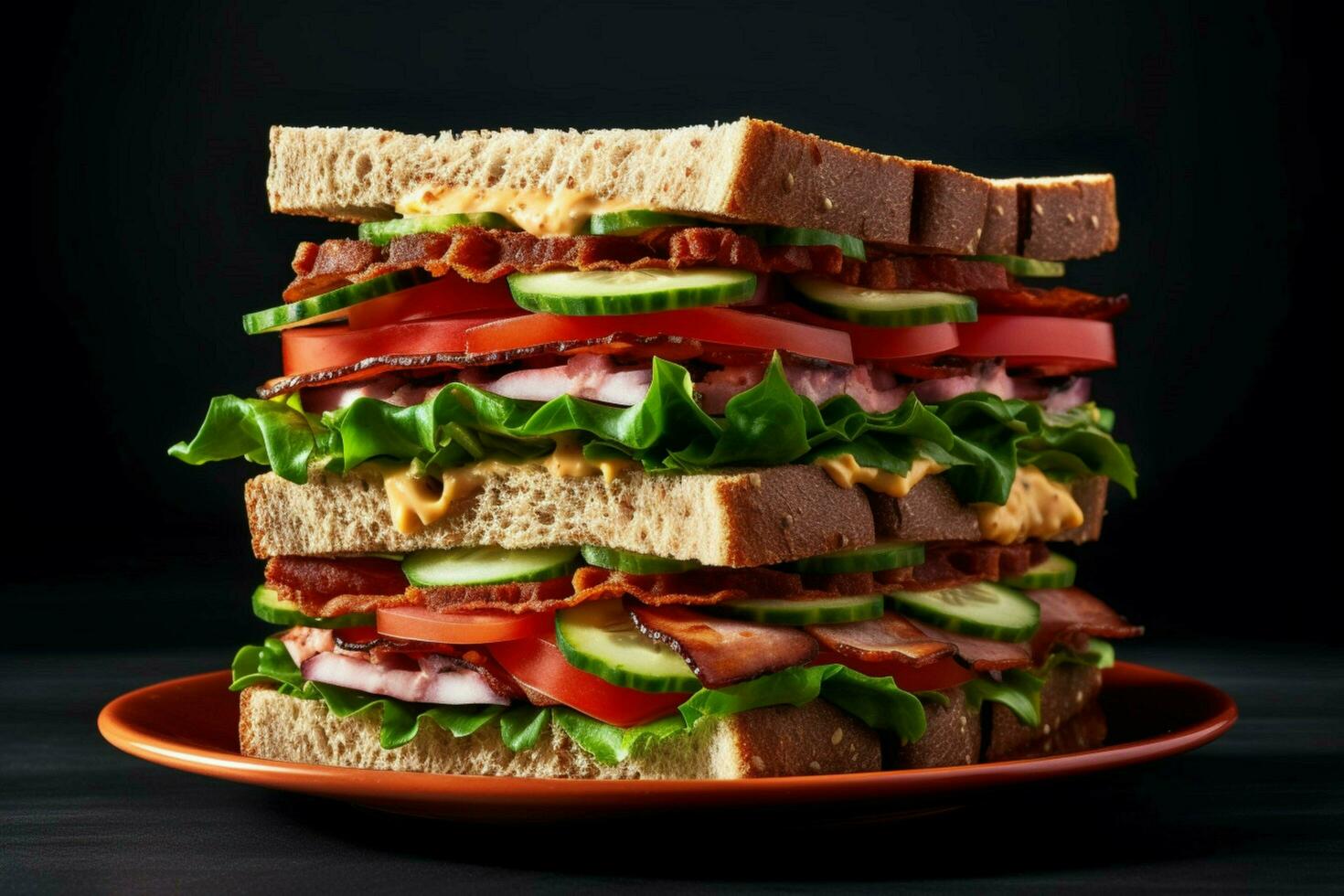 vegan Sandwich köstlich und nahrhaft Möglichkeit fo foto
