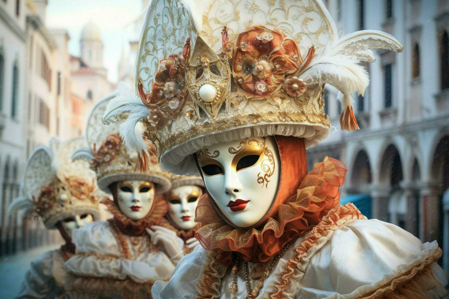 venezianisch Karneval Bild hd foto