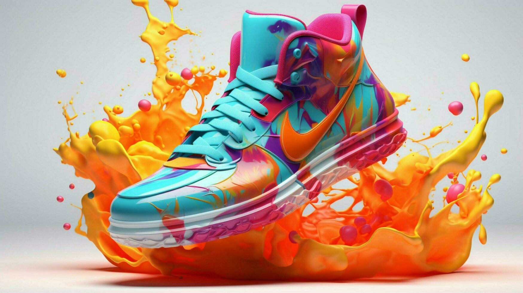 3d Turnschuhe durch alberto seveso fortgeschritten Farbe planen foto