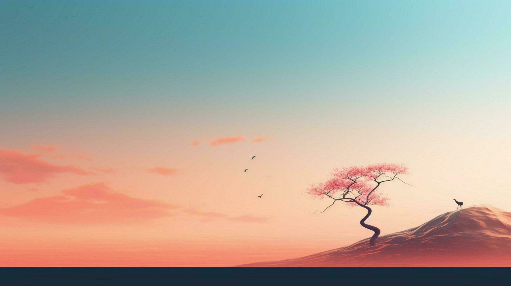 minimalistisch Desktop Hintergrund hoch Qualität foto