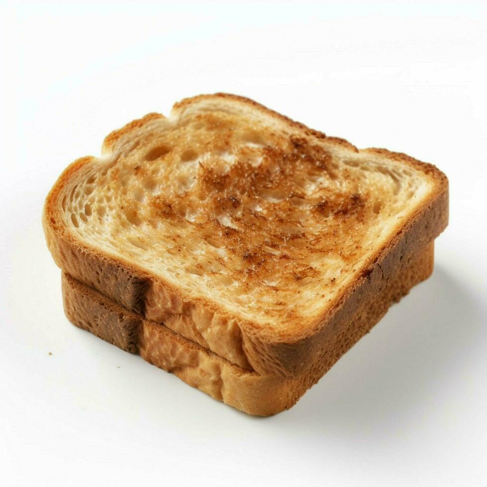 Toast mit Weiß Hintergrund hoch Qualität Ultra hd foto