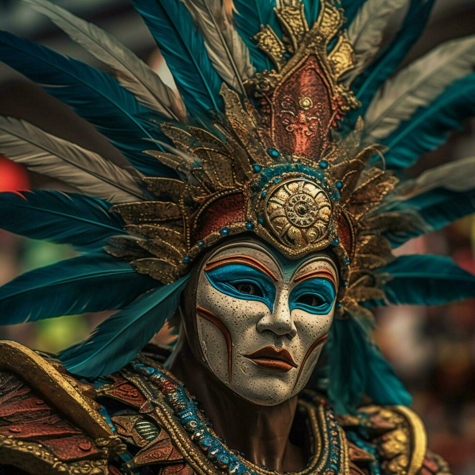 Brasilianer Karneval hoch Qualität 4k Ultra hd hdr foto