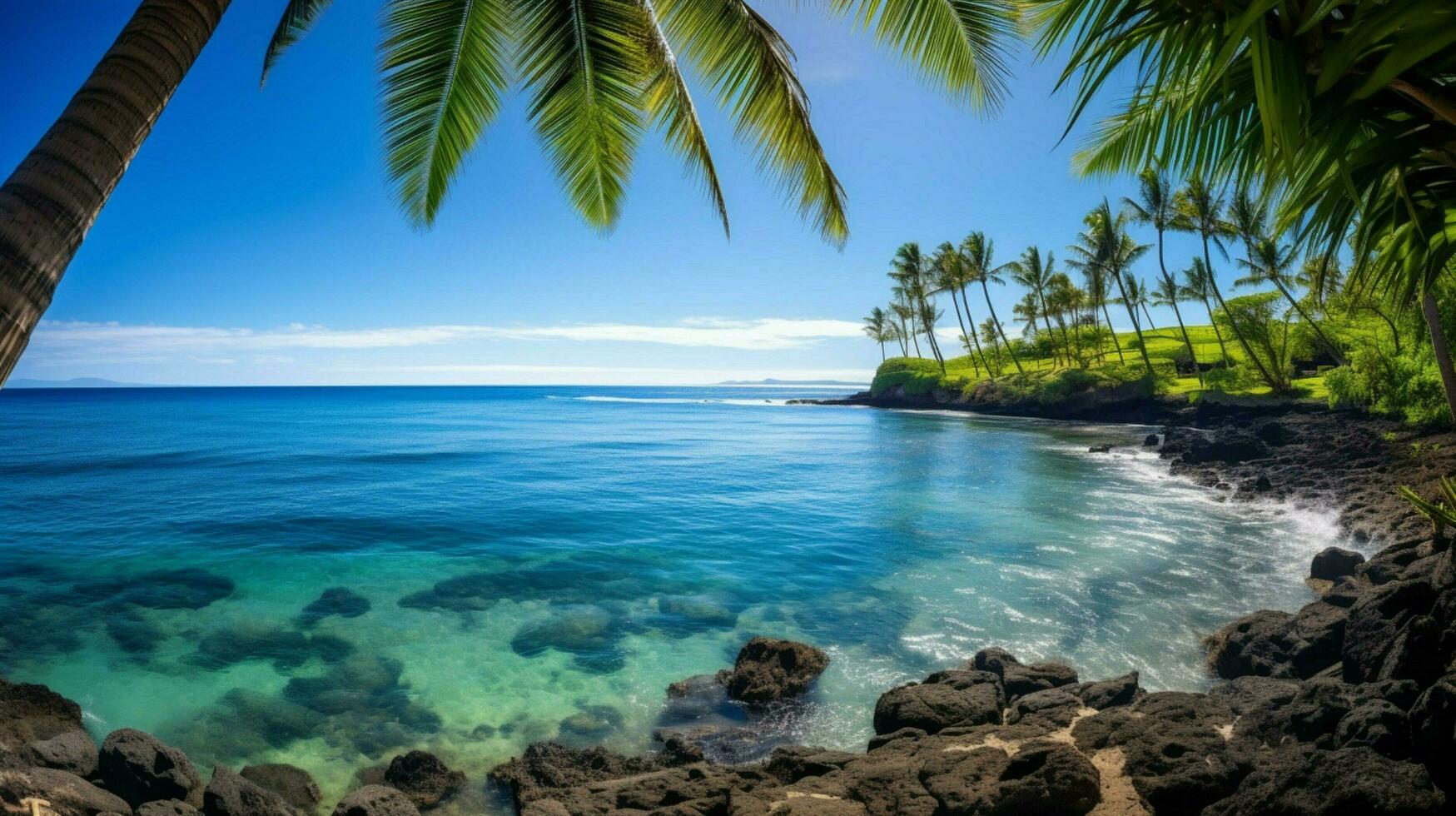 Bild Blau Ozean Hawaii foto