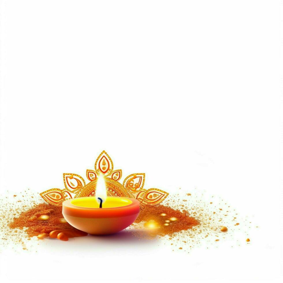 Diwali Banner mit Weiß Hintergrund hoch Qualität foto