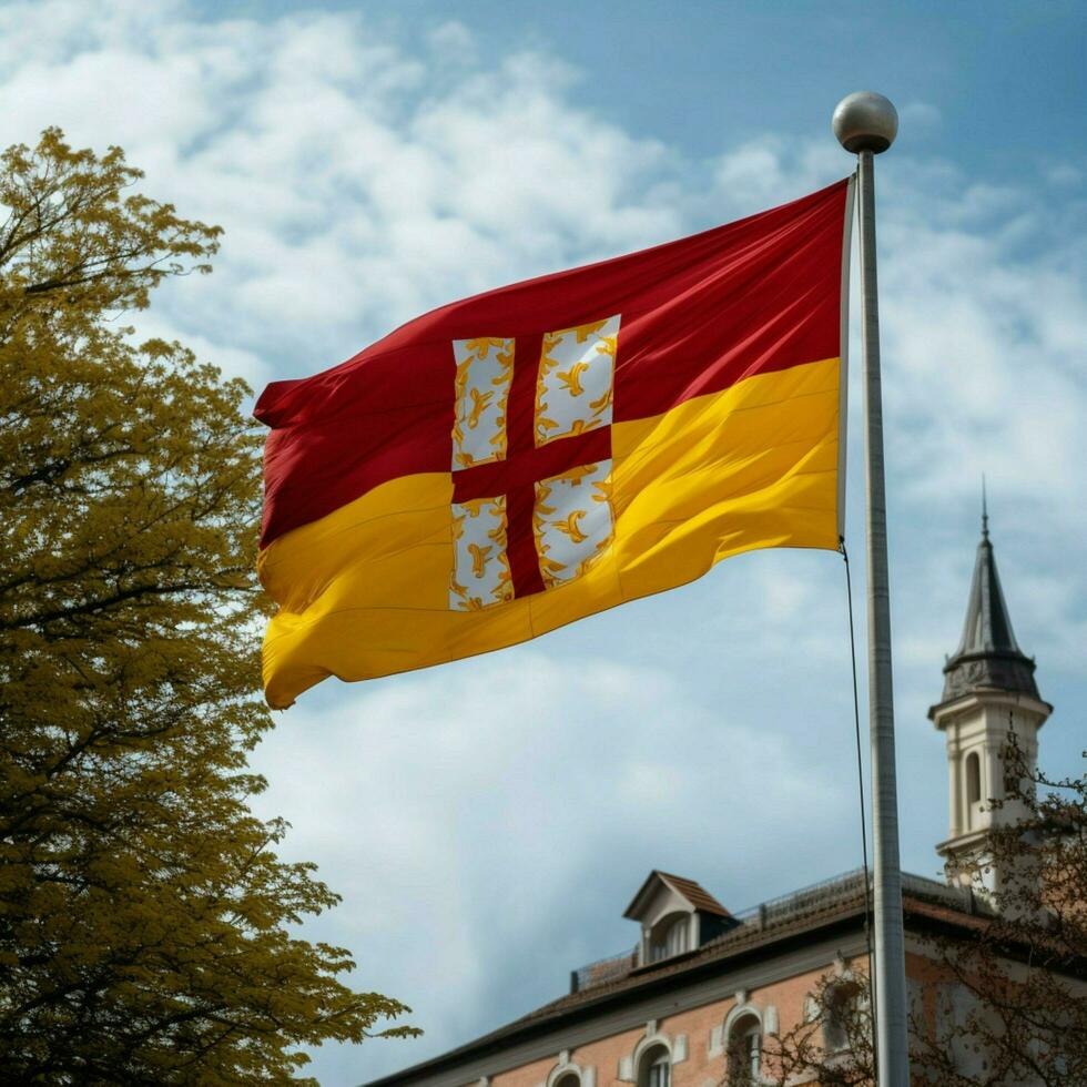 Flagge von Baden hoch Qualität 4k Ultra hd foto