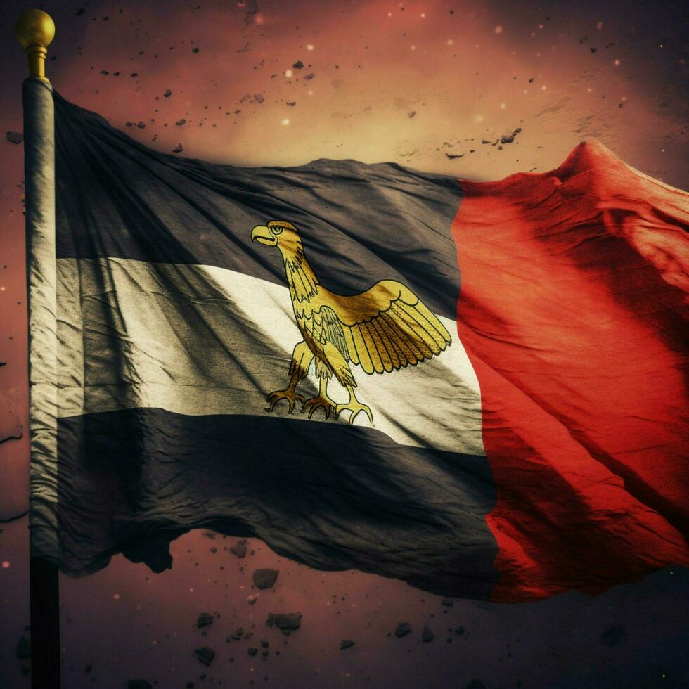 Flagge von Ägypten hoch Qualität 4k Ultra hd foto