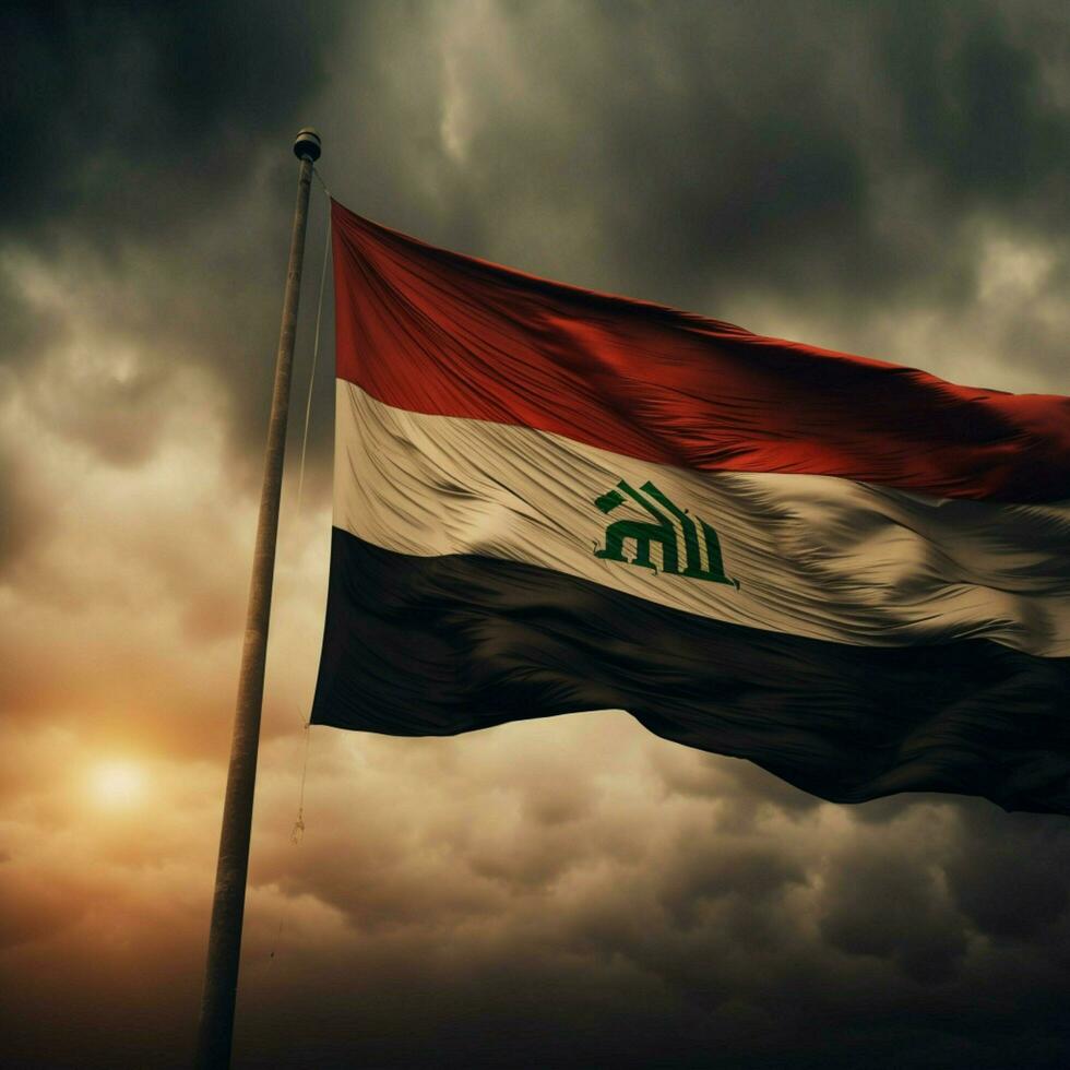 Flagge von Irak hoch Qualität 4k Ultra hd foto