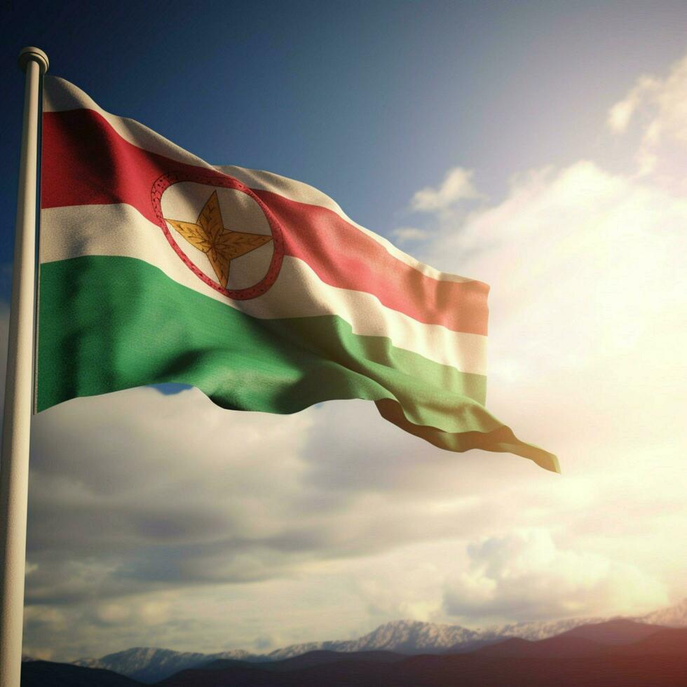 Flagge von Madagaskar hoch Qualität 4k ult foto