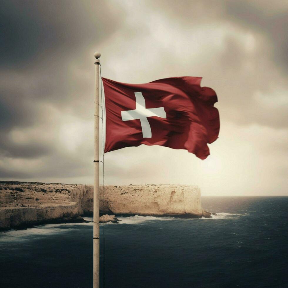 Flagge von Malta hoch Qualität 4k Ultra hd foto