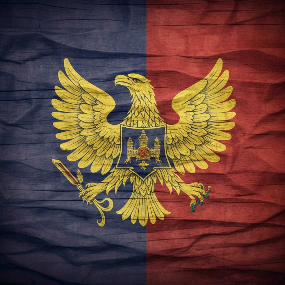Flagge von Moldau hoch Qualität 4k Ultra foto