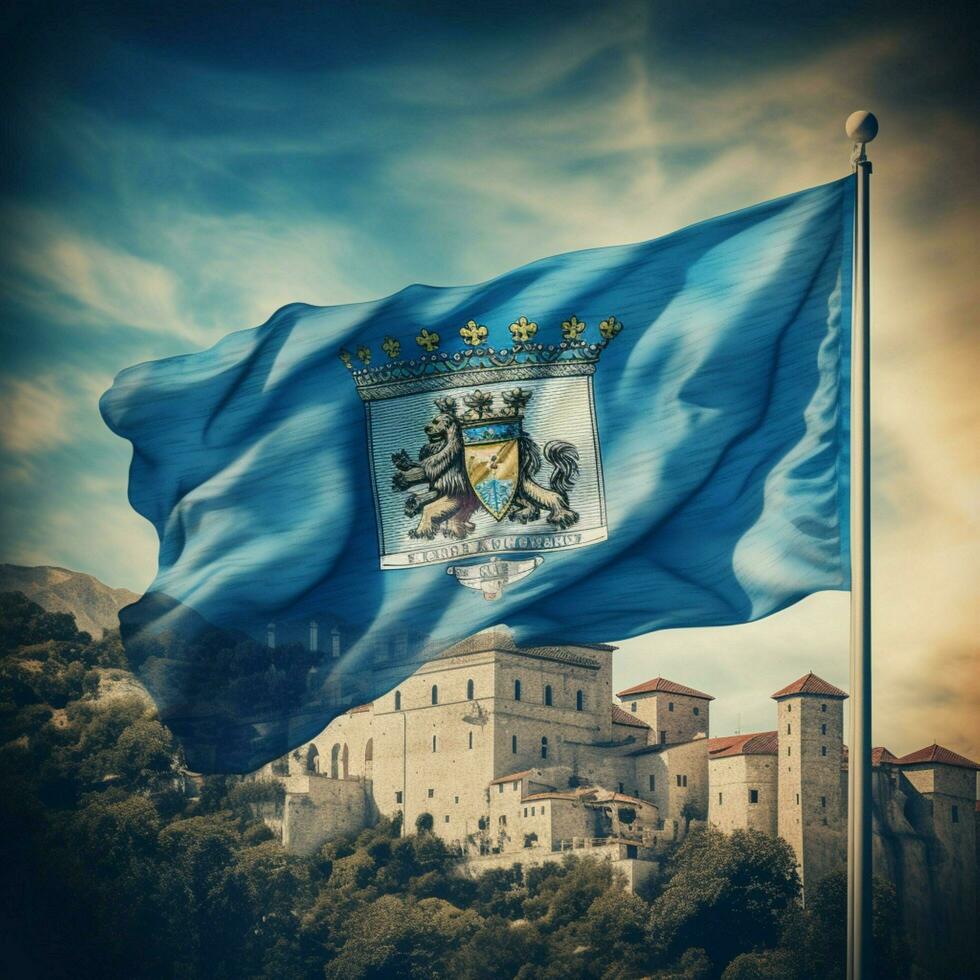 Flagge von san Marino hoch Qualität 4k ult foto