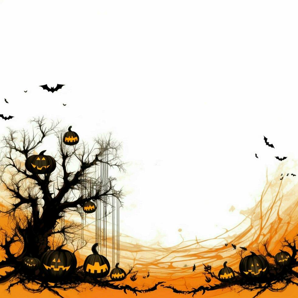 Halloween Hintergrund mit Weiß Hintergrund hoch foto