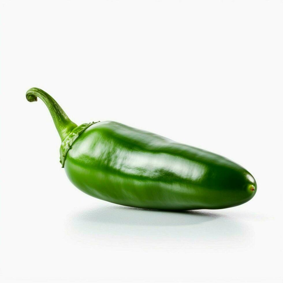 Jalapeno mit Weiß Hintergrund hoch Qualität Ultra foto