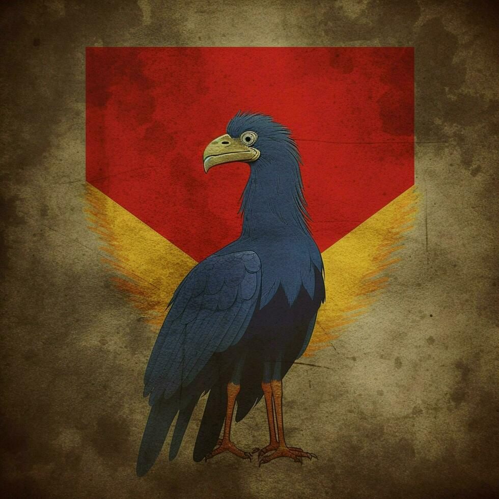 National Vogel von demokratisch Republik von das Kongo foto