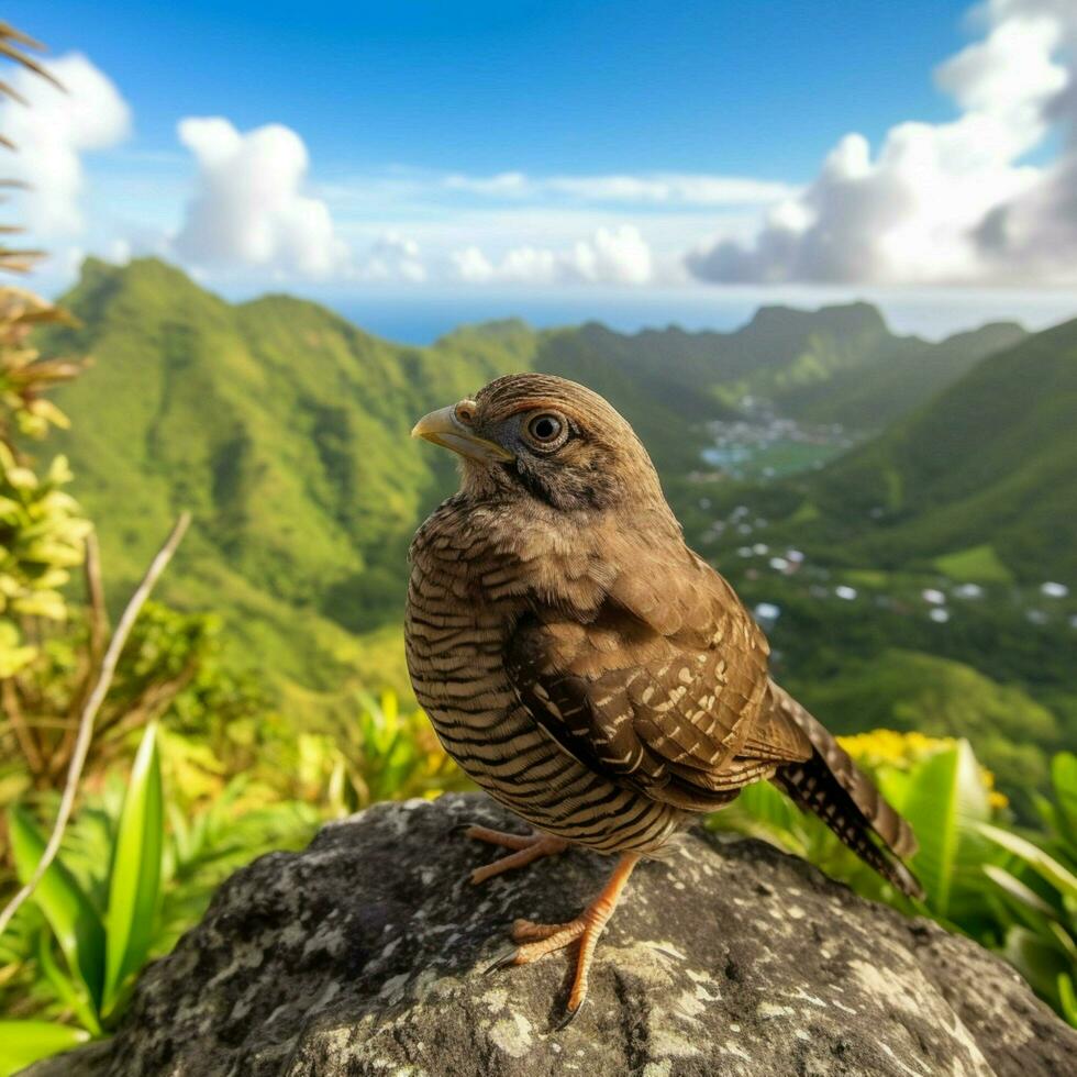 National Vogel von Heilige lucia hoch Qualität 4k ult foto