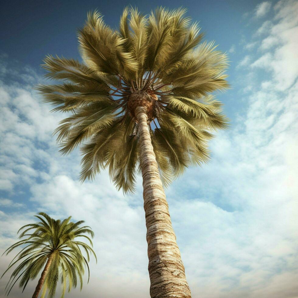 Palme Baum hoch Qualität 4k Ultra hd hdr foto