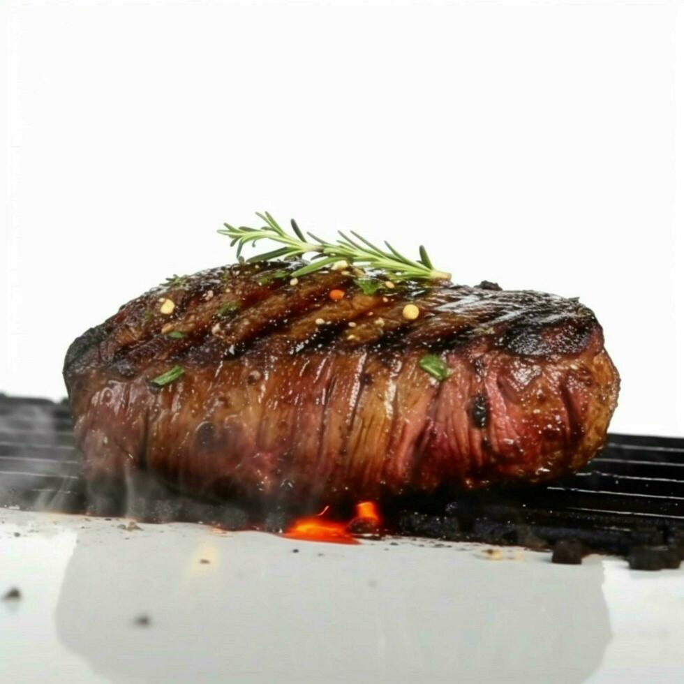 Foto ein lecker Rindfleisch Steak gebraten auf das Grill Profes