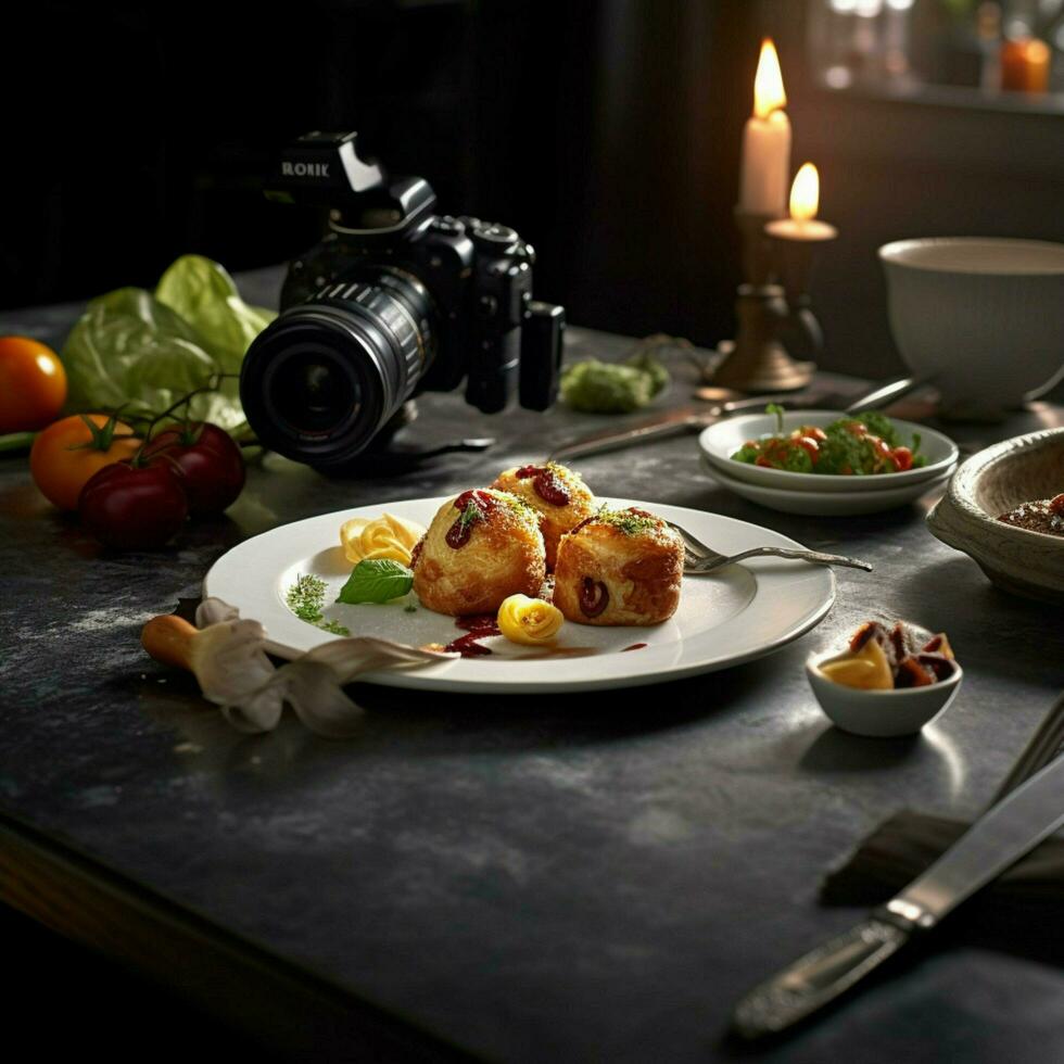 fotorealistisch Fachmann Essen kommerziell fotografieren foto