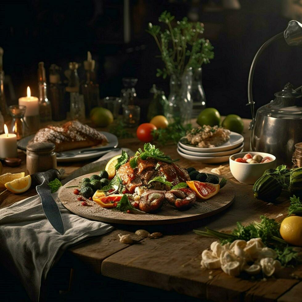 fotorealistisch Fachmann Essen kommerziell fotografieren foto