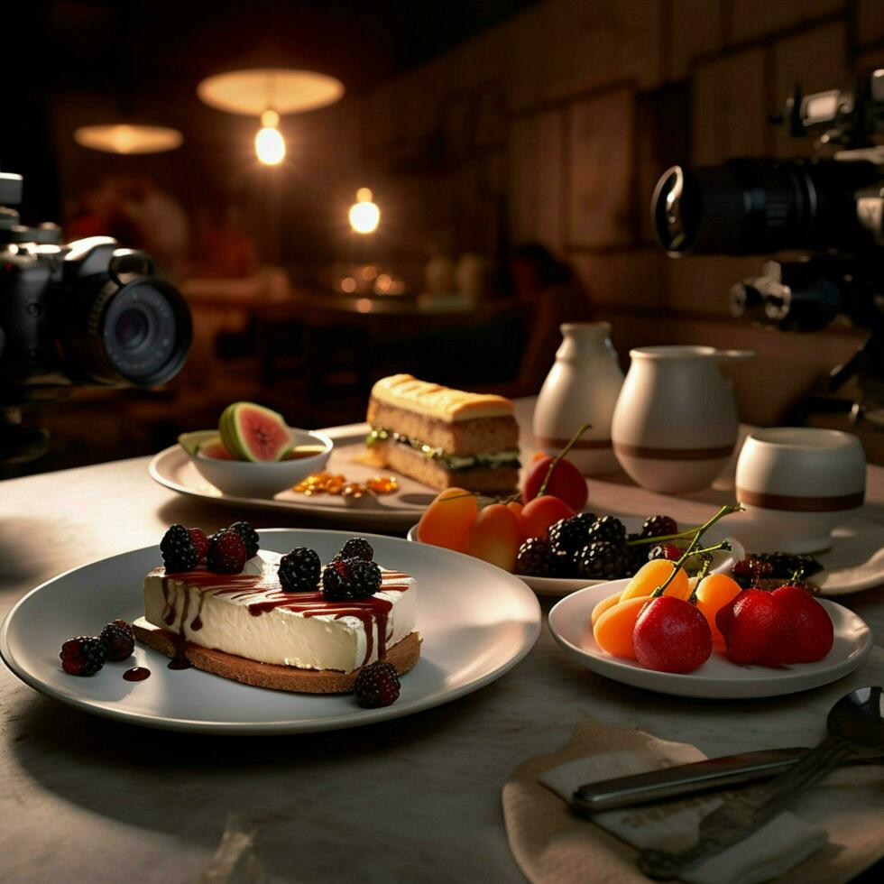 fotorealistisch Fachmann Essen kommerziell fotografieren foto