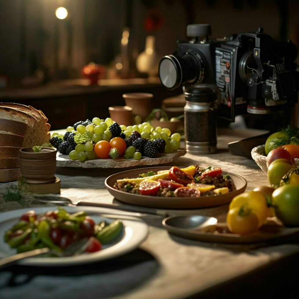 fotorealistisch Fachmann Essen kommerziell fotografieren foto