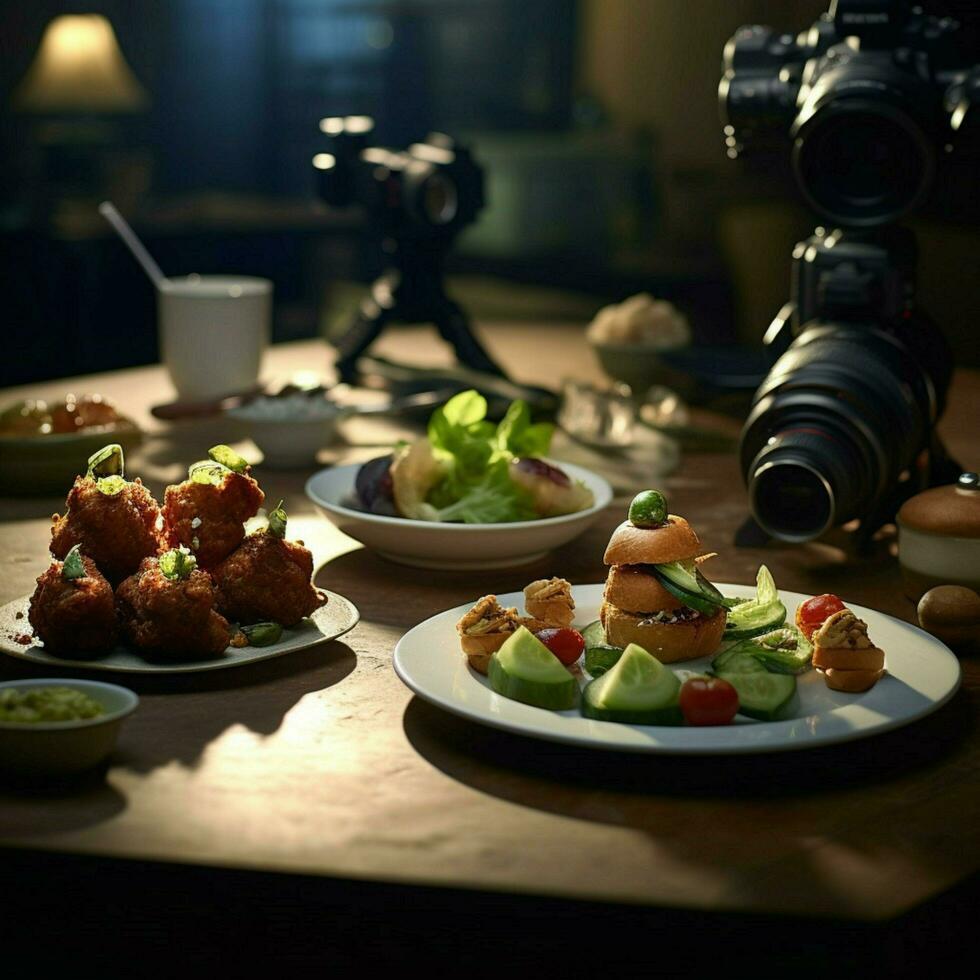 fotorealistisch Fachmann Essen kommerziell fotografieren foto