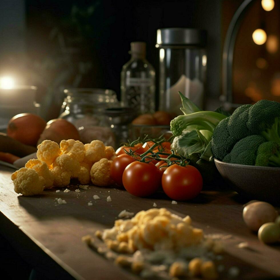 fotorealistisch Fachmann Essen kommerziell fotografieren foto