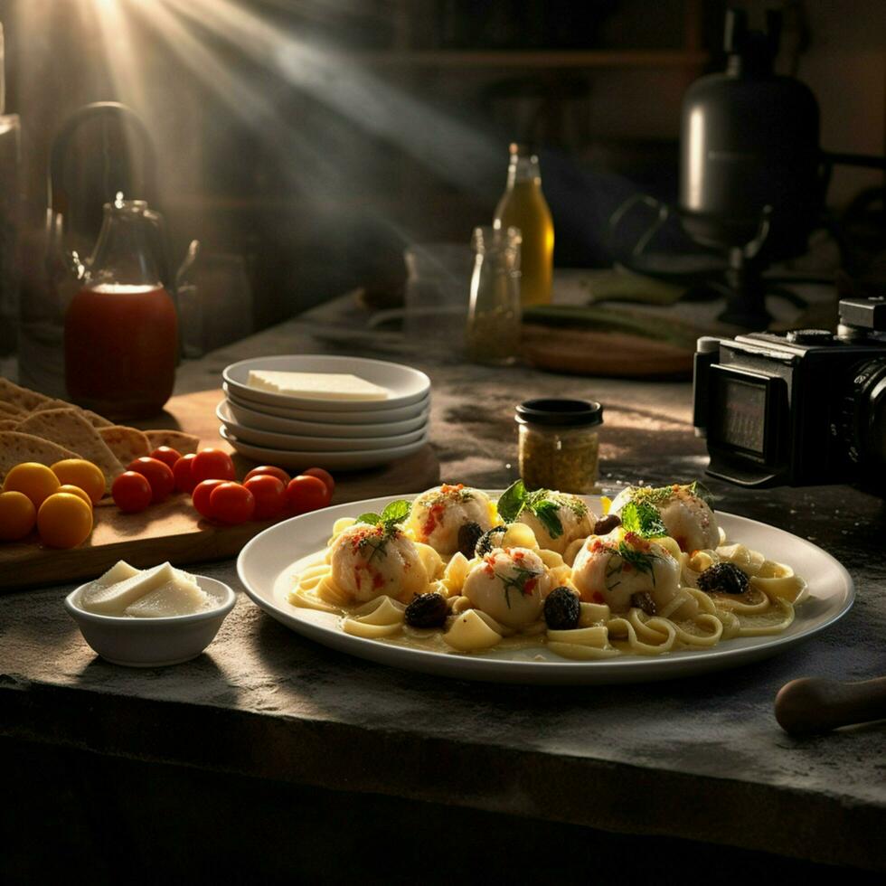 fotorealistisch Fachmann Essen kommerziell fotografieren foto