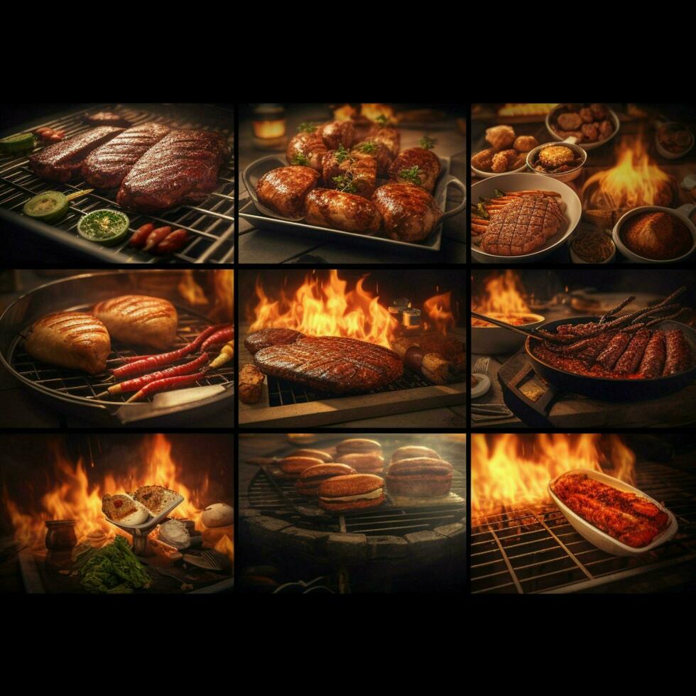 Produkt Schüsse von Grill hoch Qualität 4k Ultra hd hd foto