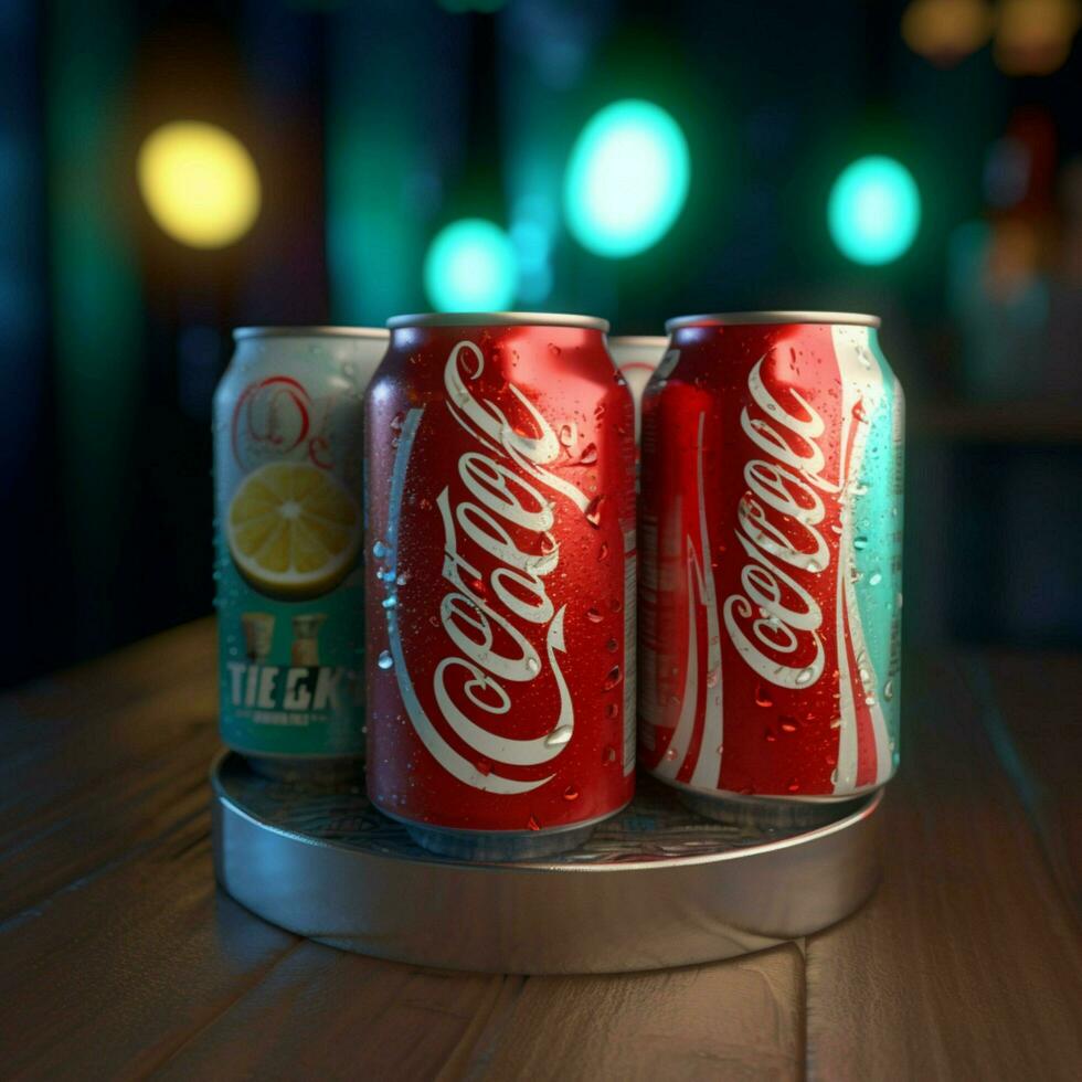 Produkt Schüsse von Coca Cola Licht Sango hoch Qual foto