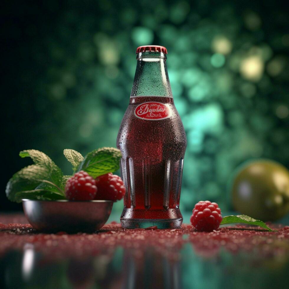 Produkt Schüsse von Coca Cola Himbeere hoch Qualität foto