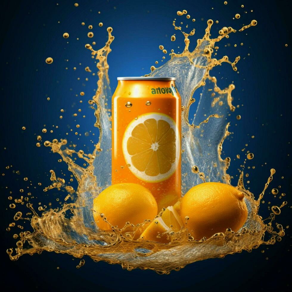 Produkt Schüsse von Orangina hoch Qualität 4k Ultra foto