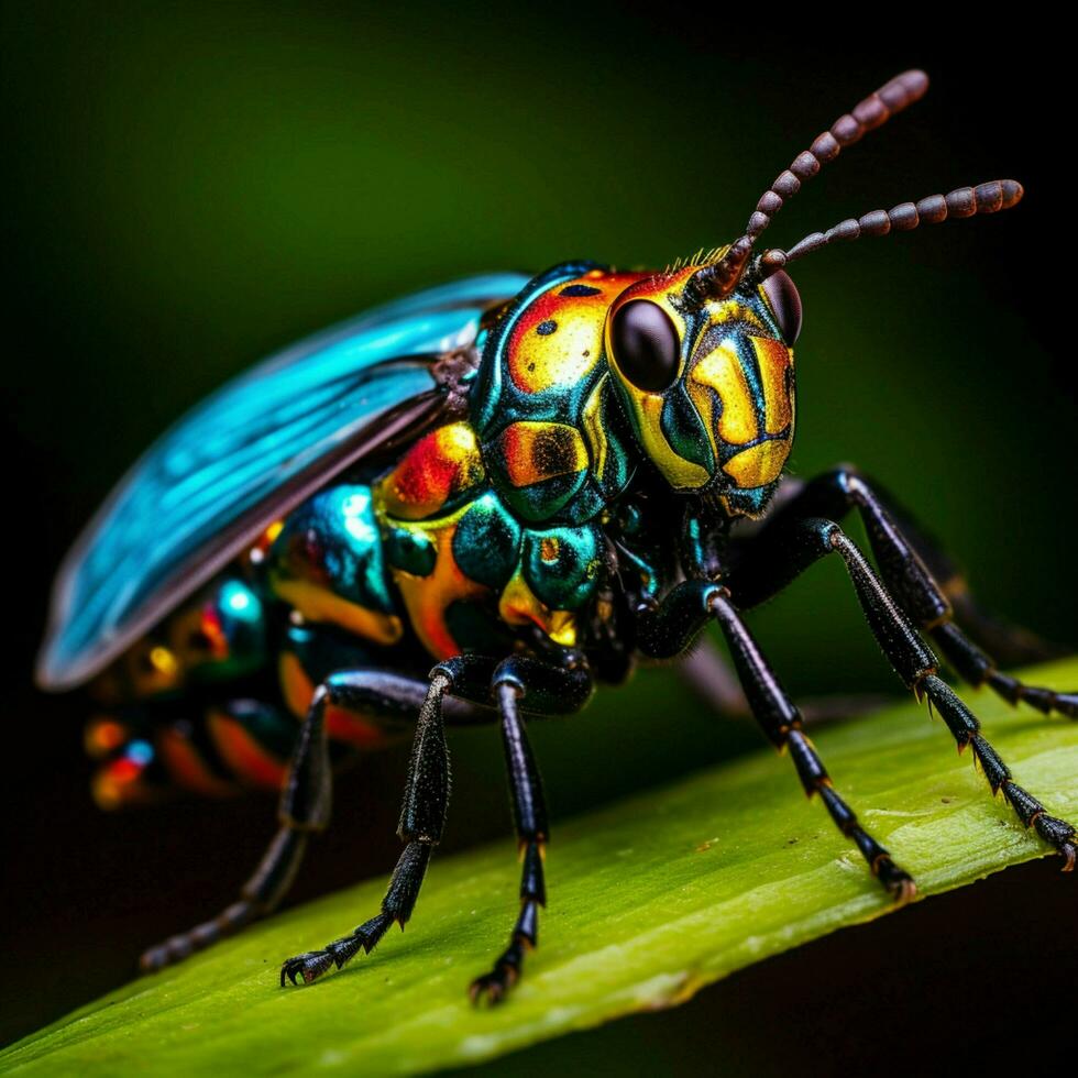 agil Insekt mit beschwingt Flügel foto