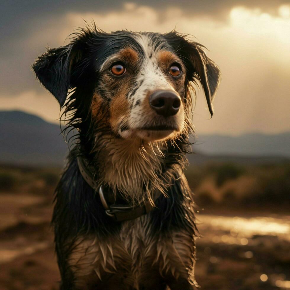 Hund hoch Qualität hdr 16k Ultra hd foto