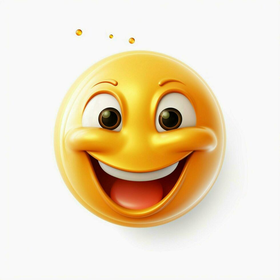 grinsend Gesicht mit Schweiß Emoji auf Weiß Hintergrund hoch qu foto